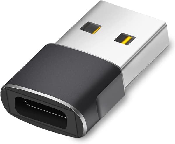 USB C-hunn til USB-hann-adapter, hurtiglading og dataoverføring, adapter for iPhone 12/13