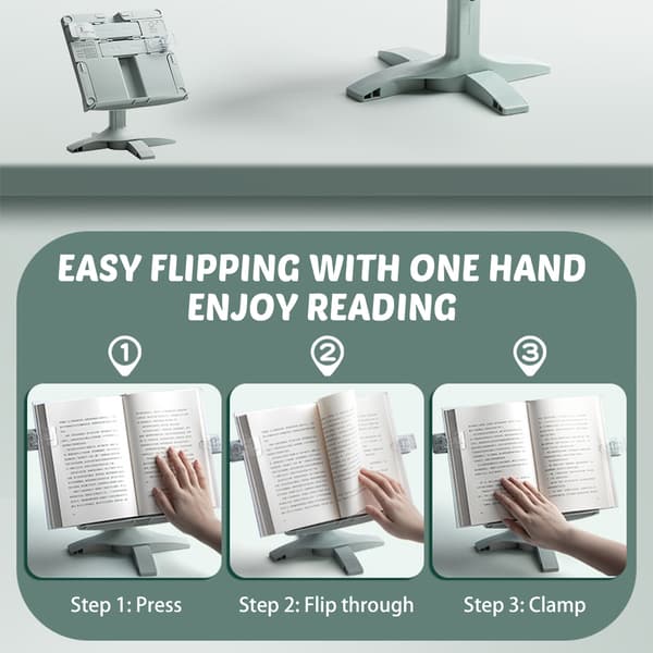 Adjustable Lifting Reading Stand, Lightweight Ergonomic Desktop Reading Shelf for Students Office Workers Yellow Yellow