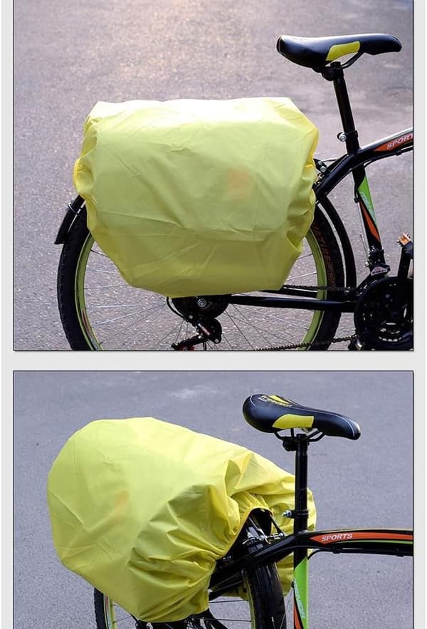 Cykelregnskydd, cykelpakethållare bak - vattentätt och regntätt, lämpligt för cykelväskor, packväskor, ryggsäckar, väskor och resor