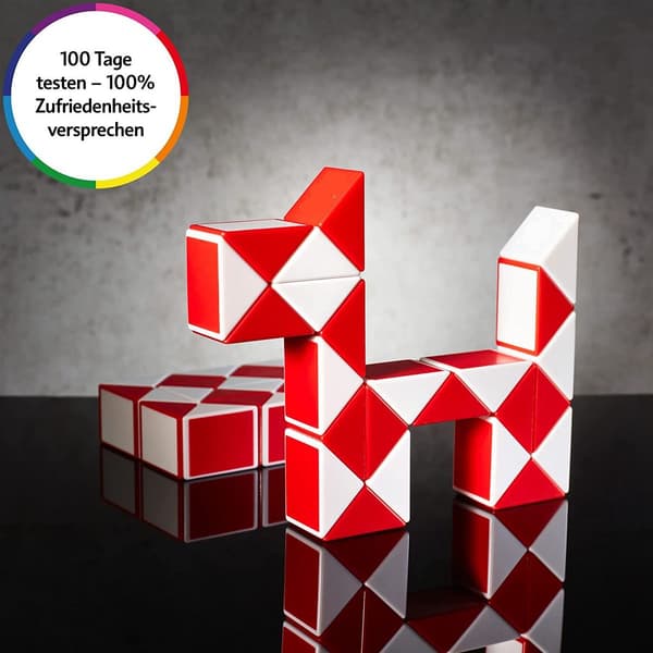 Cubixs Magic Snake - 24 blokke, gul KLB