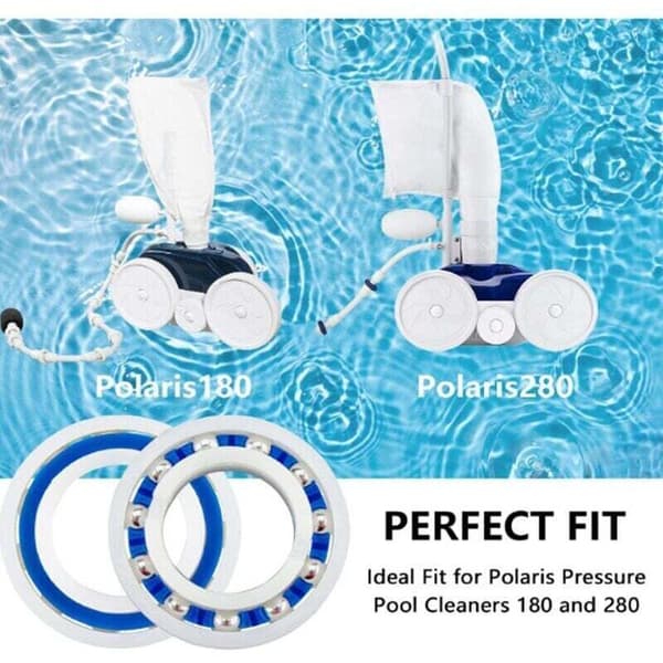 Sæt med 4 kuglelejer egnet til Polaris 280 180 Robot Pool Cleaner C60, DEBUNS Hjul