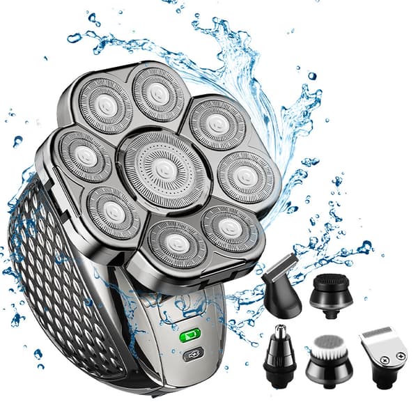 Elektrisk barbermaskin, 1 Vanntett multihode, 5D svingbar og kurvet