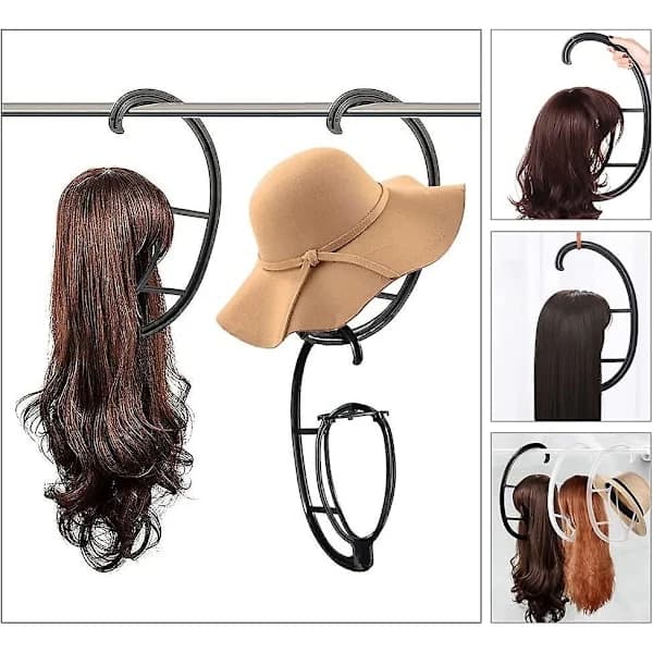 Wig Holder, 2-pack Wig Stand Wig Hanger Portable Wig Holder