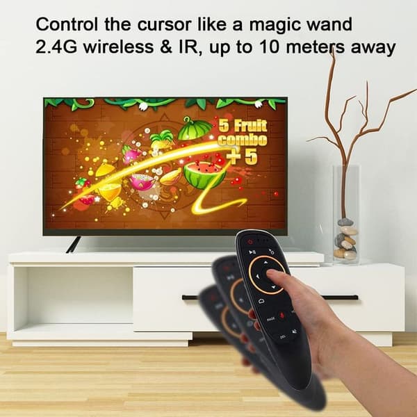 Air mouse remote control, 2.4G wireless voice airmouse remote control keyboard with