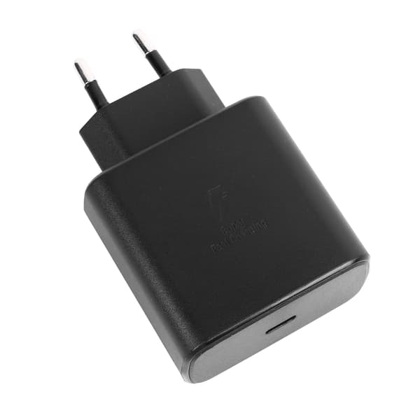 Opladerhoved til Galaxy S22 PD 45W Telefon Hurtigoplader Adapter Blok til Android-enheder EU-stik 100 til 240V Sort