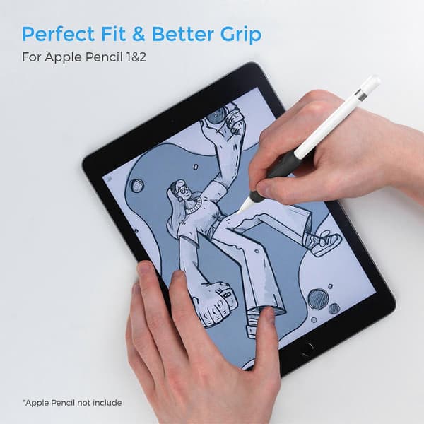 For Apple Pencil Grip 3-pack Ergonomic Silicone Case Accessories Compatible With Apple Pencil 1st and 2nd Generation