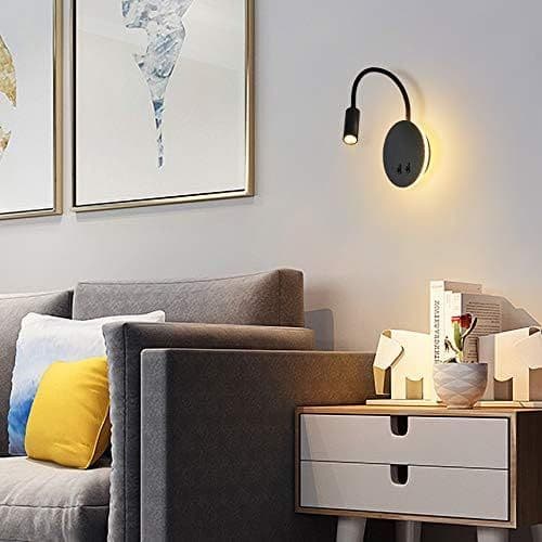 3W + 8W LED sengelampe til læsning LED fleksibel svanehals