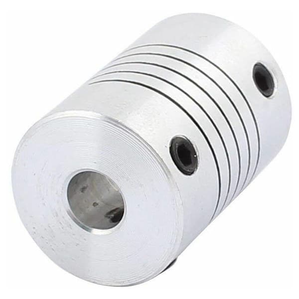 6mm til 8mm akselkobling 25mm længde 18mm diameter stepmotor kobling aluminiumslegering kobling til 3D-printer DIY-encoder CNC-maskine
