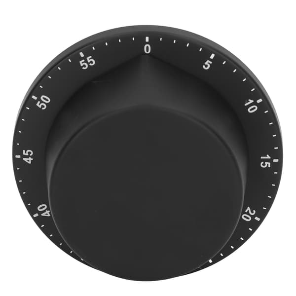 Køkken mekanisk timer 304 rustfrit stål magnetisk sugekok madlavning timer ur sort
