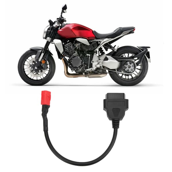 Professionel OBD-kabelstik 16Pin til 6Pin Diagnostisk scanneradapter til motorcykel