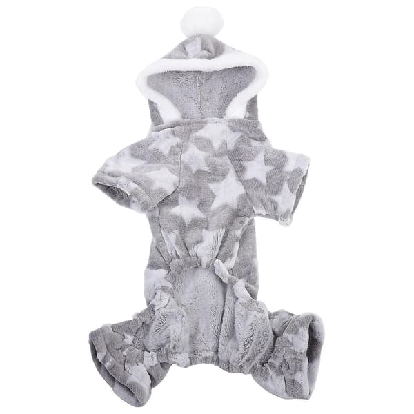 1 stk julekæledyrstøj kæledyrsjumpsuits til hunde hund varm jumpsuit