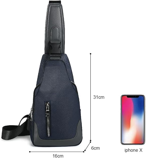 Men's Chest Bag, Waterproof Leisure Shoulder Bag, Chest Bag with