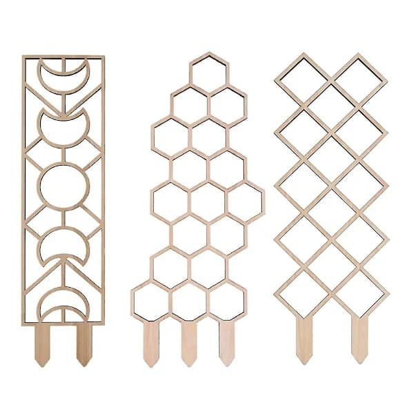 3 stk. tre espalier for klatreplanter, espalier for klatreplanter, hage espalier