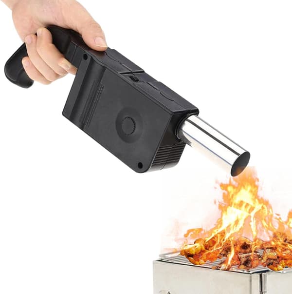Elektrisk Ildblæser, Bærbar Udendørs Grillblæser, Elektrisk Håndholdt Grillblæser