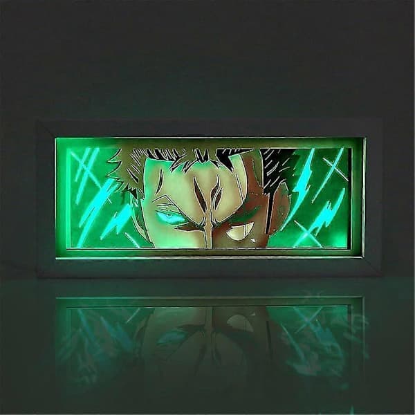 One Piece Anime 3D Paper-cut Light Box Manga Shadow Box LED Desk Night Light BB B