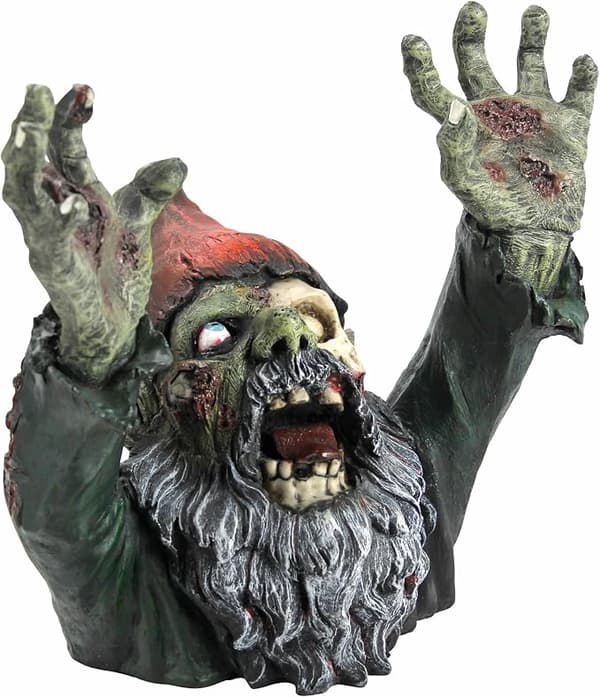 Zombie Havekirkegård Statue, Gotisk Dekoration, Dværge Zombie