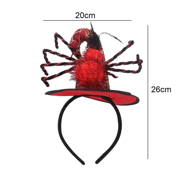 Halloween Spider Headband Spider Earrings Lace Spider Web Shape2