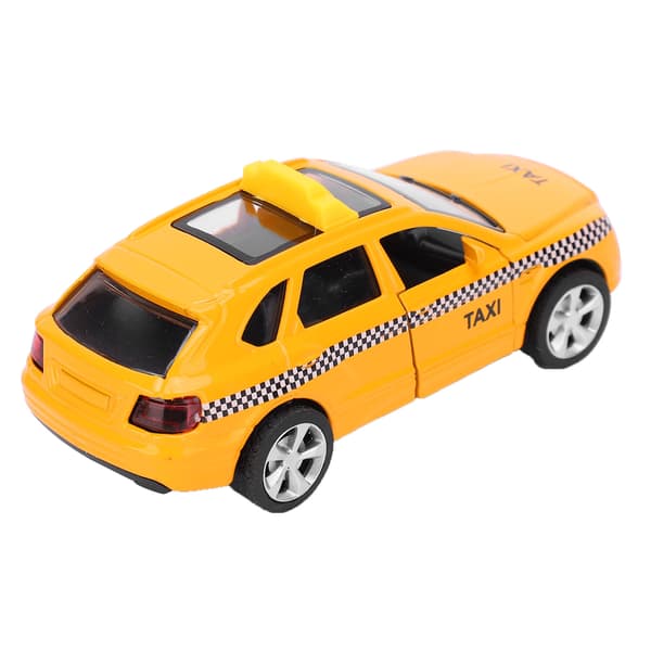 1:32 Legetøjsbil Legering Taxi Model Simulering Lyd Lys Kabine Model Træk Tilbage Børn Gaver#2