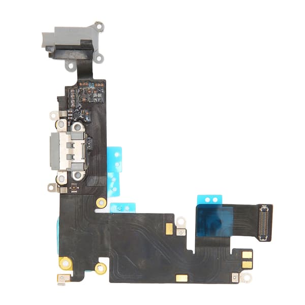 Phone Charging Port Flex Cable with Headphone Port Microphone Function for iPhone 6 Plus Gray