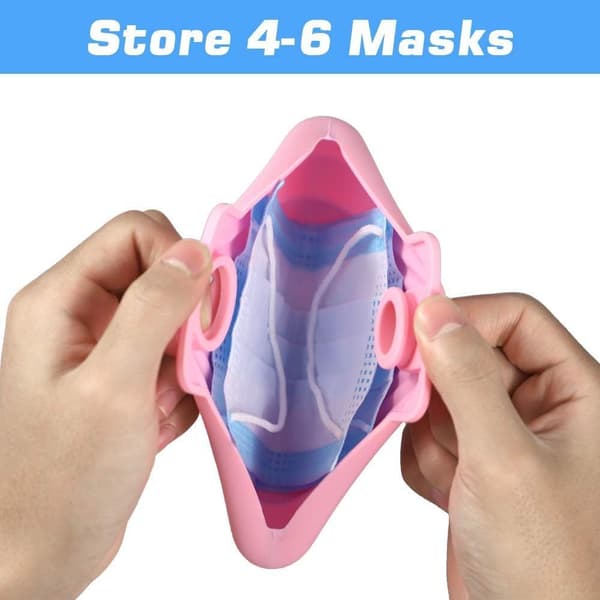Jinhuaxin 2-pack Bärbar Maskförvaringsväska