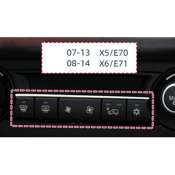 Air Conditioning Knob Switch Rear Windshield for - X5 E70 X6 E71 64119310445
