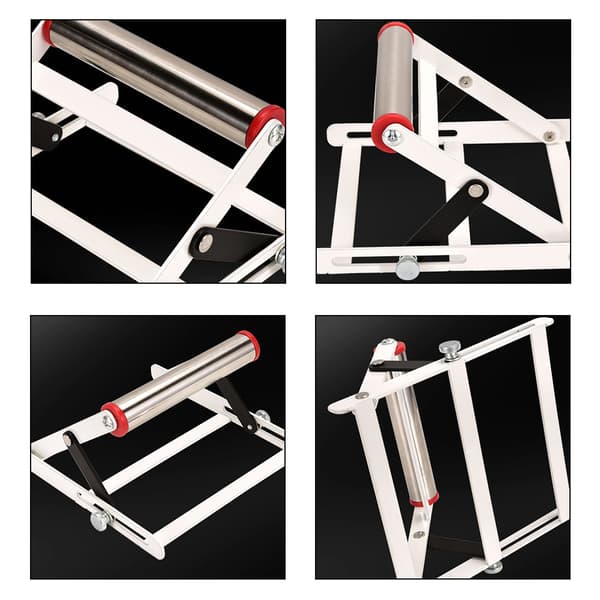Cutting Machine Long Material Support Stand Heavy Duty Roller Holder for Table Saw Mill Tray Rack Tray Rack