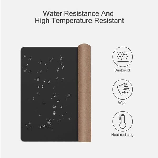 Table mat, desk pad, cork, 80 x 40 cm, environmentally friendly