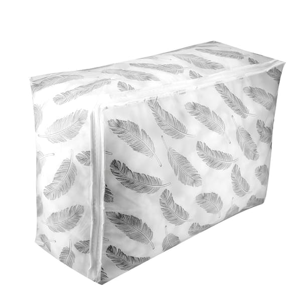 1 pc foldable clothes storage bag felt quilt sweater organizer box pouch suitcase (#4)