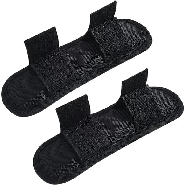 Two-piece set - Shoulder strap protectors - Backpack shoulder strap protectors - Functional shoulder strap protectors - Black