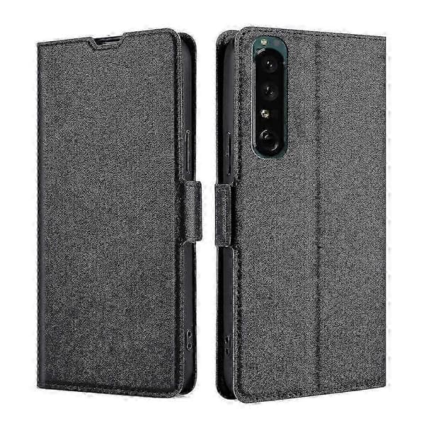 For Sony Xperia 1 IV Ultra-thin Buckle Side Buckle Flip Leather Case 26s