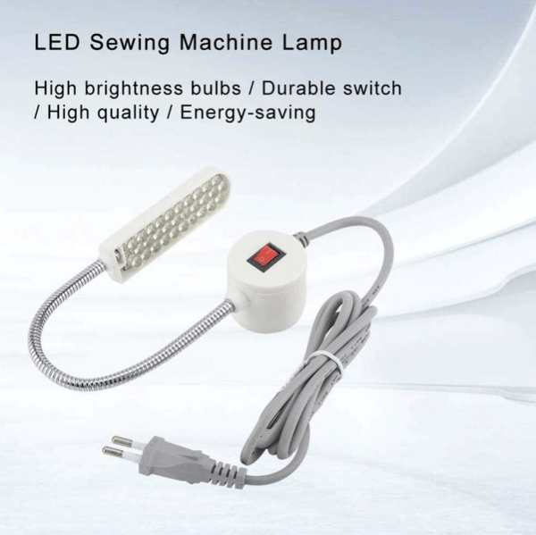 30LED arbeidslampe og stifter fleksibel svanehals for sying lesing
