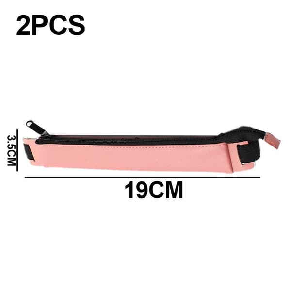 Pennfodral (2-pack) PU-läder Pennhållare Rosa
