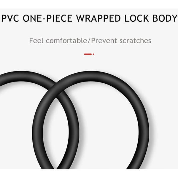 Sykkellås - Mini bærbar lås (svart) -