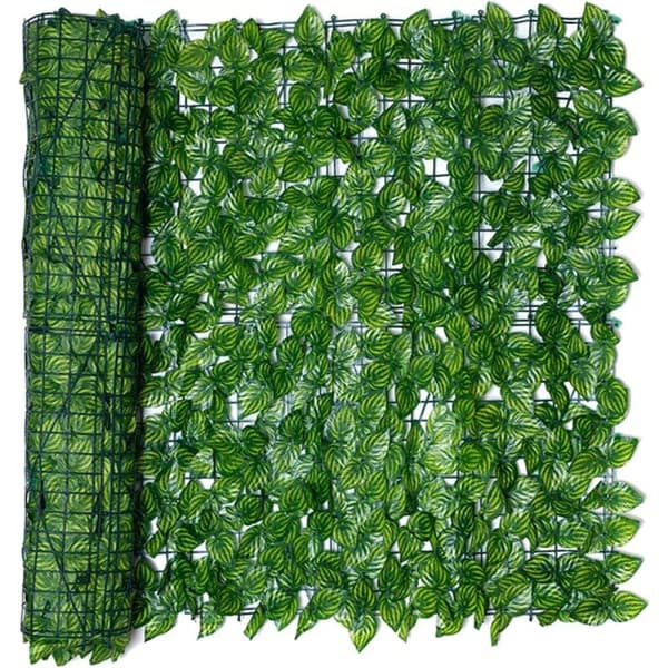 Artificial Ivy Privacy Screen, 50x100cm Artificial Hedge for Balcony Privacy Screen KLB
