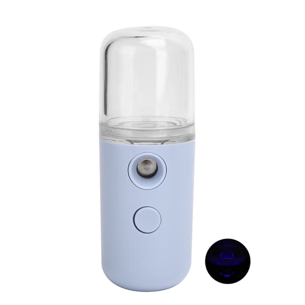 Handheld Facial Mist Sprayer Rechargeable Moisturizing Face Humidifier Sprayer Light Purple