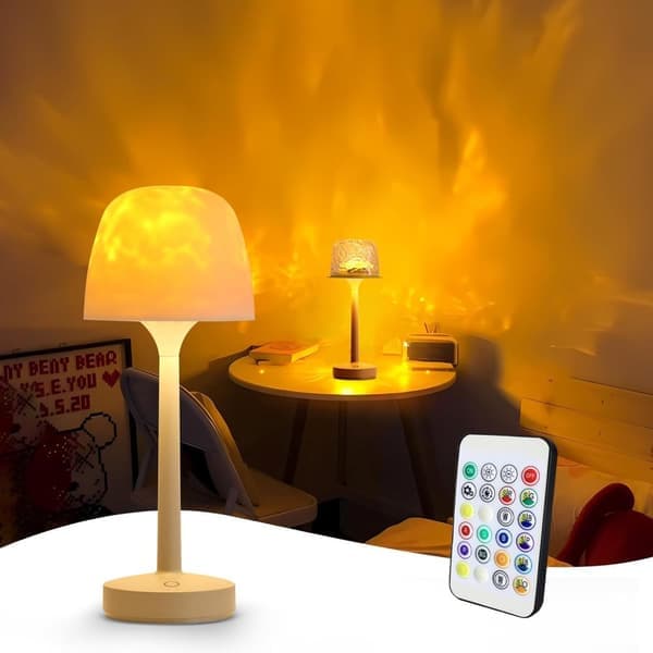 Atmosphere Lighting Projector - Creates Ocean and Aurora Effects - Wireless with Remote Control