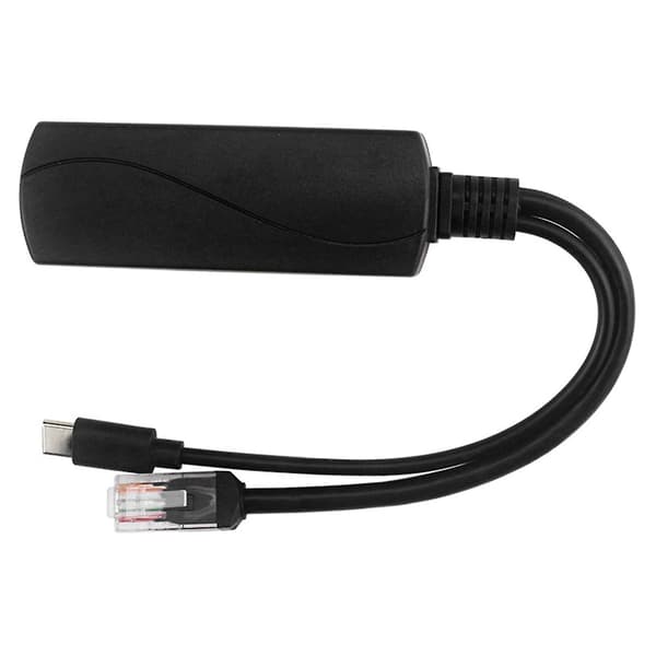 Poe-splitter USB-C 5V Gigabit Poe USB-C-adapter IEEE 802.3af-kompatibel för IP