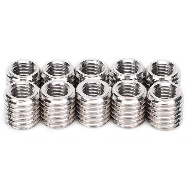 Repair Nut Insert Sleeve 10pcs Slotted Reducing Thread Bushing Screw Conversion