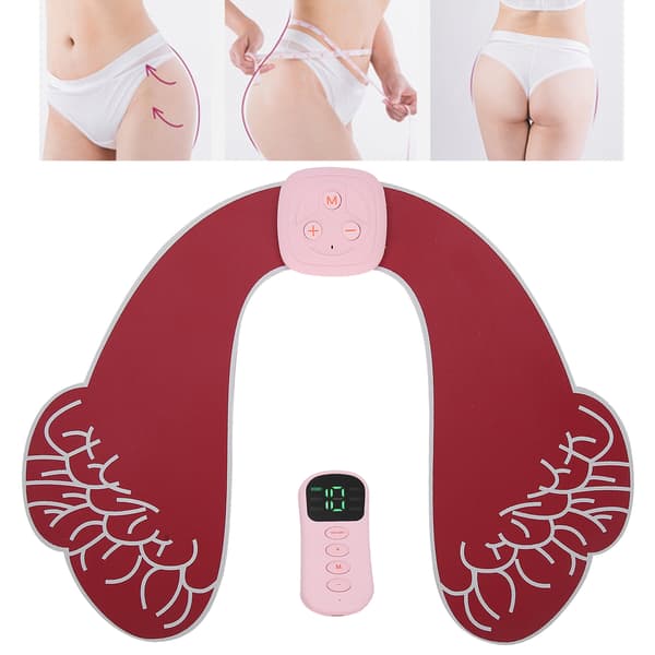 Electric Hip Trainer Remote Control Buttocks Stimulator Rechargeable Lifting Buttocks Toner Red
