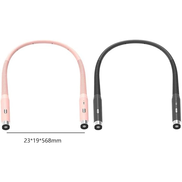 Neck Light, LED Reading Light, Portable, Foldable, Study Lamp, Bedside Lamp, 3 Brightness Levels
