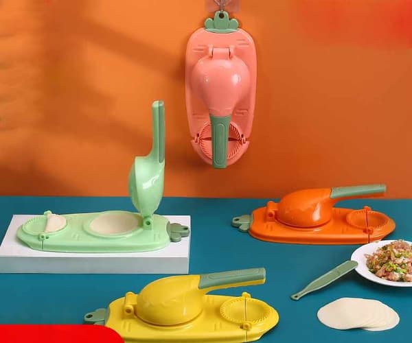 2 i 1 Dumplingformer - Gul/Grøn Grøn Grön green