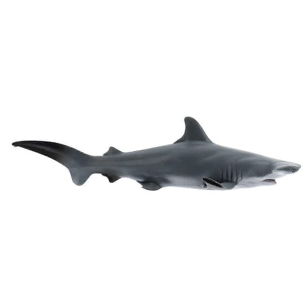1 stk simuleret hammerhajmodel legetøj havdyrmodel legetøj kompatibel med børn 19X7.5CM Lysegrå