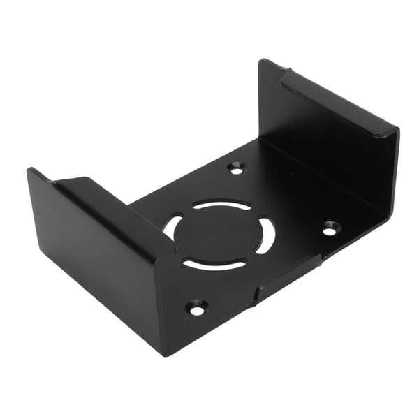 Set-top Box Mount Aluminum Alloy Rustproof Screw Fixing Wall Mount for IOS TV Black