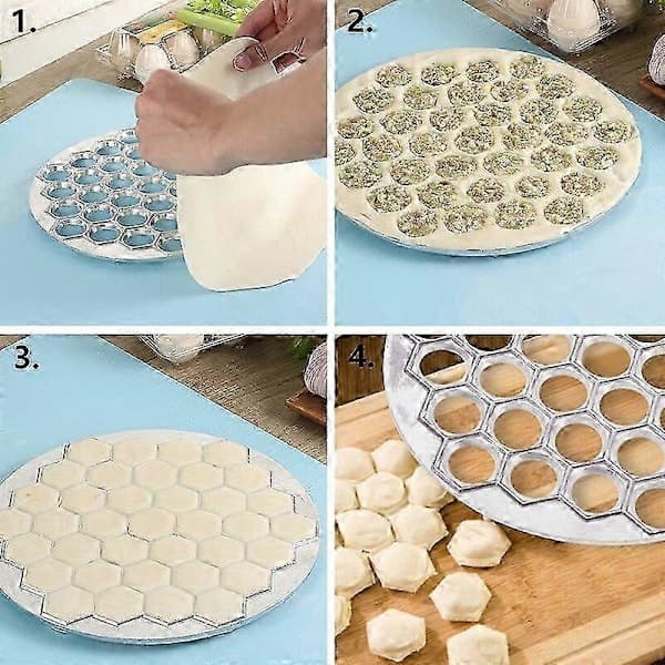 Dumpling Maker - Manual Pasta Dumpling Machine, DIY Stuffed Dumplings and Pelmeni in Metal