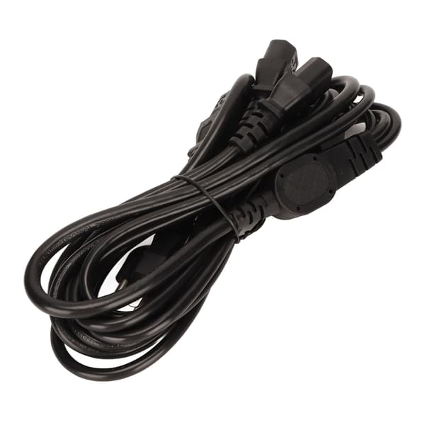 1 til 4 udtag strømkabel 2m langt 5‑15P til 4 IEC320 C13 strømkabel til printer skærm PC US-stik 125‑250V