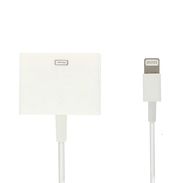 Belysningsadapterkabel til 30-pinners lading og synkronisering hvit iPhone