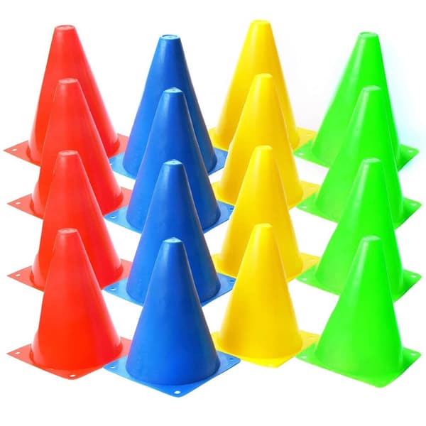 12 Marking Cones, Soccer Cones, Training Cones, Multifunctional Cones