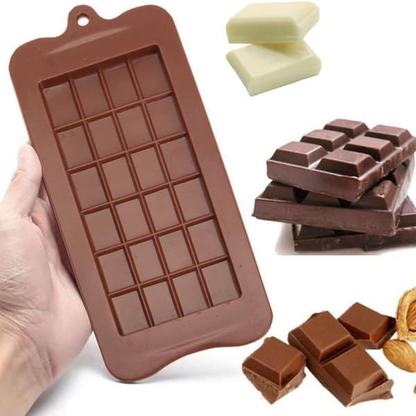 Chokoladebrud, 4-pak, fødevaresikker, non-stick belægning