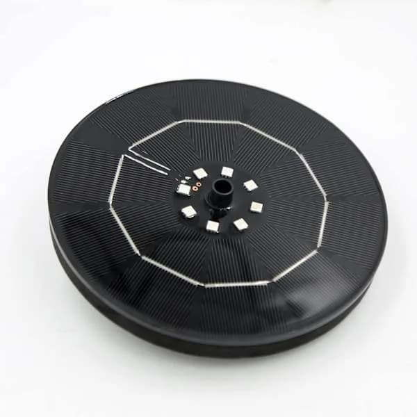 Solar Powered Fountain with Battery 16 cm