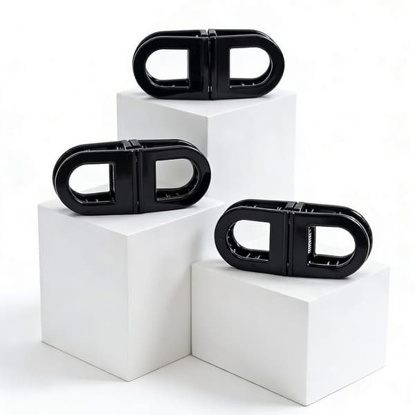 Magnetisk hårklemme – 3 stk 60 Black
